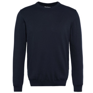 Barbour Pima Cotton Classic Navy Crew Neck Jumper